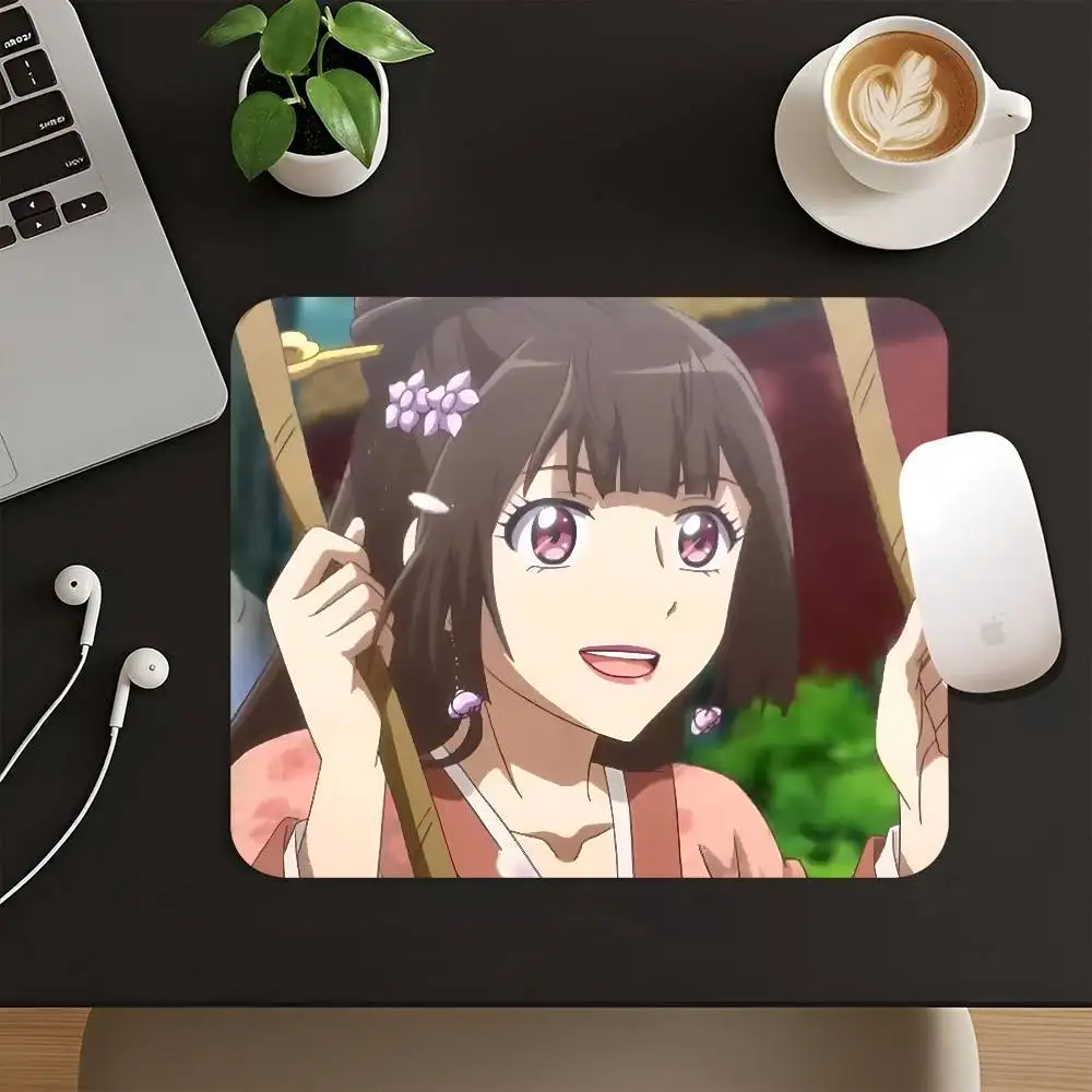 Chinese Anime Psychic Princess Mousepad Small LockEdge Mouse Pad For Gamers Computer Desk Pad Rectangular Anti-slip Rubber