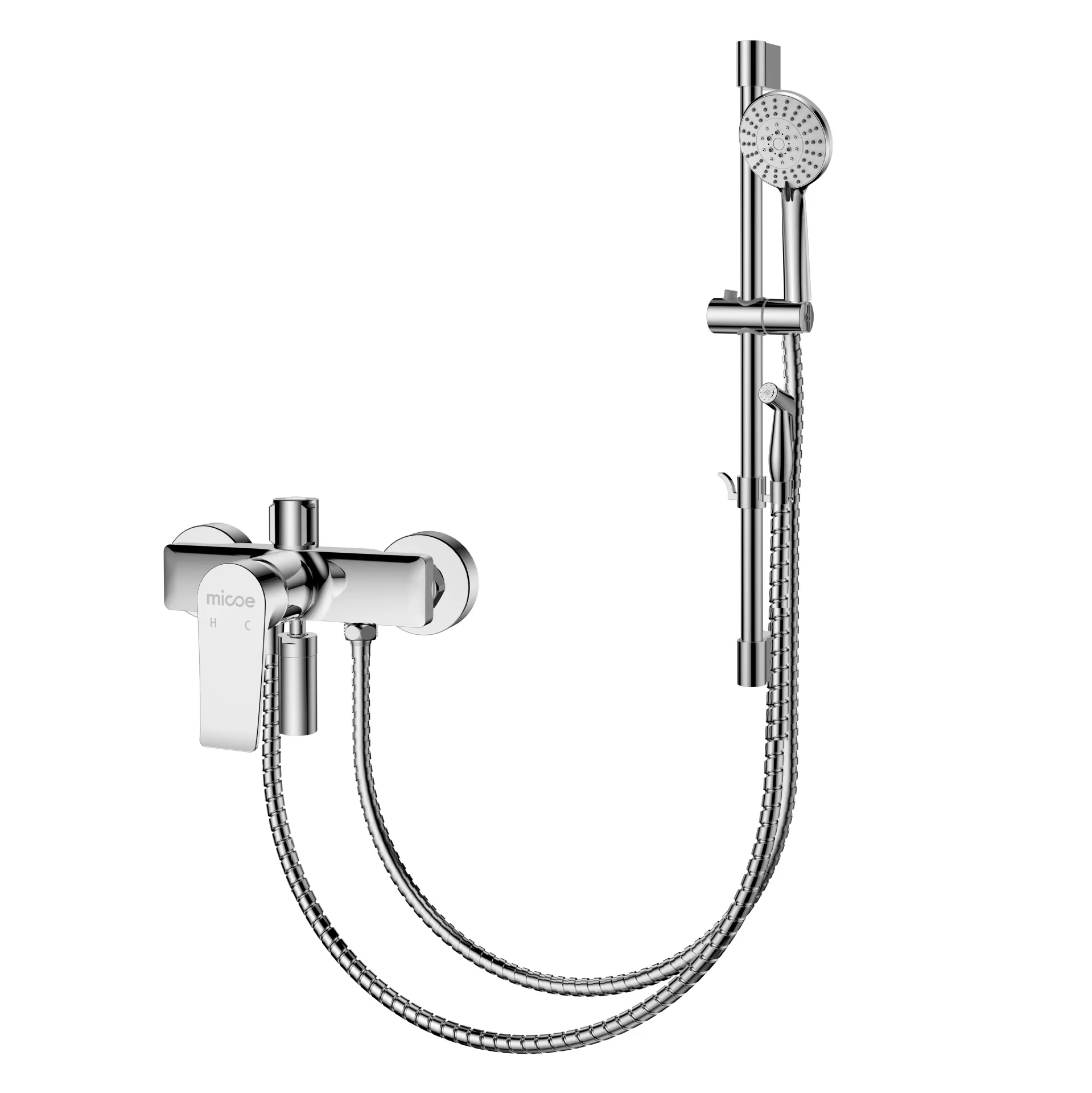 

Copper, main body, faucet 5 gears, water outlet, handheld, shower, booster, nozzle, simple, shower.