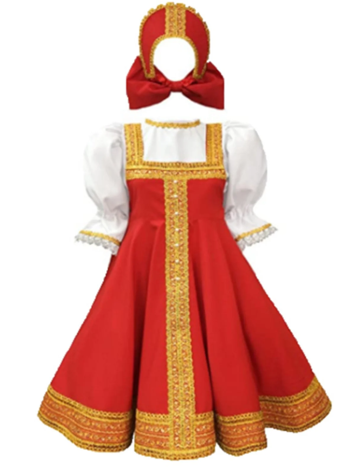 

Halloween Europe and The United States Children Russian Girls Ethnic Costumes Cosplay Festival Party Stage Performance Clothing