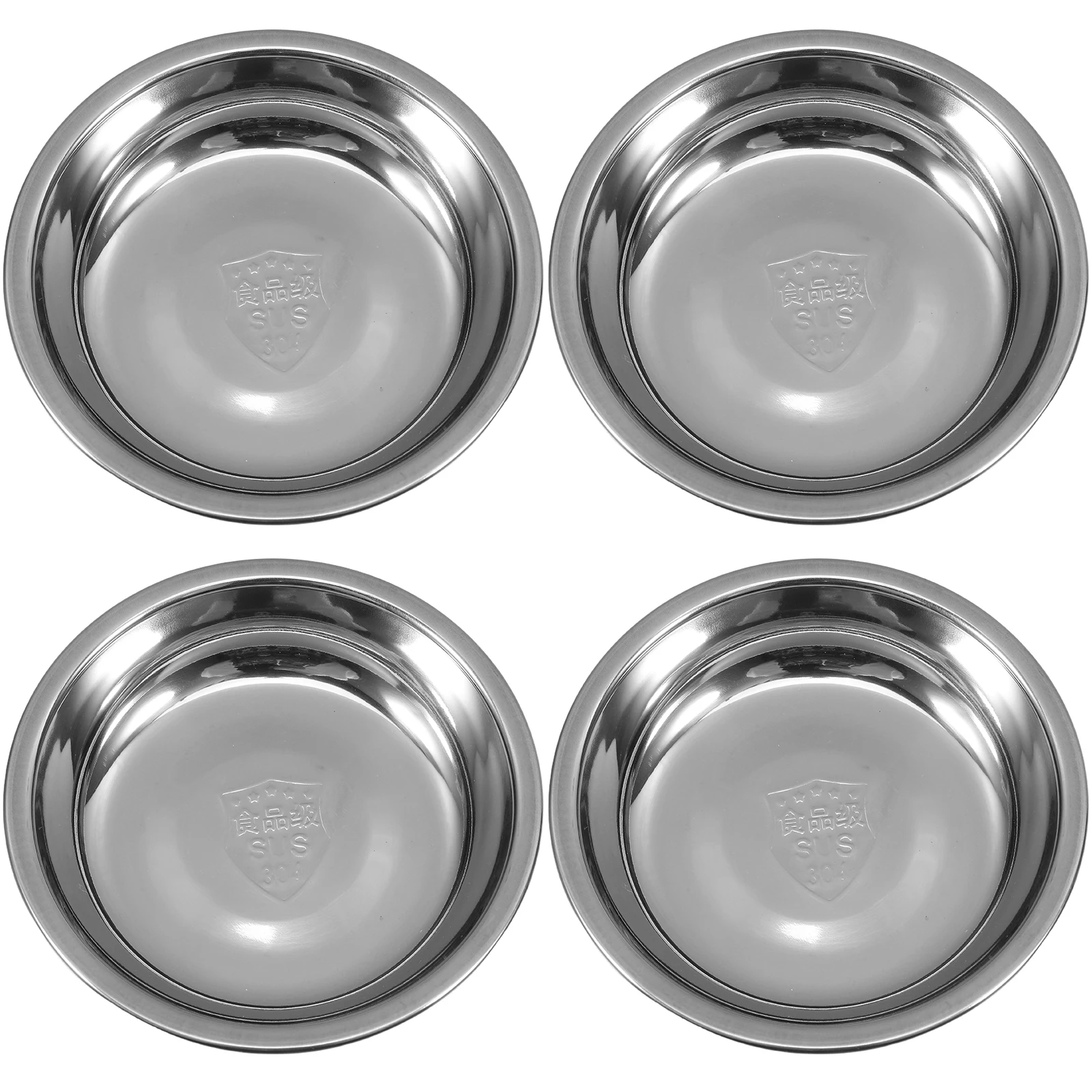 

Stainless Steel Tea Bag Dish Space Saving Round Container Metal Saucer Tray Holder Teabag Rest Tea Spoon