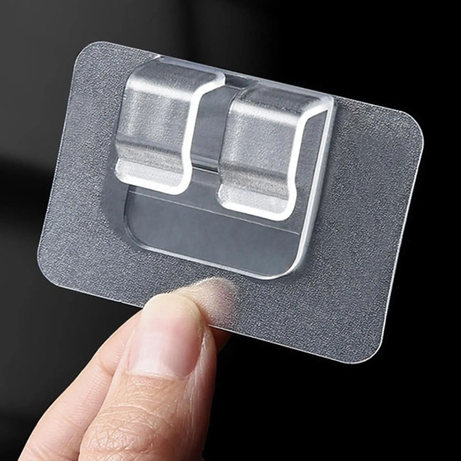 Outdoor Light Clips Heavy Duty Adhesive Hanging Hooks for String Lights Wire Management Wall Mounted Clear PC Hook