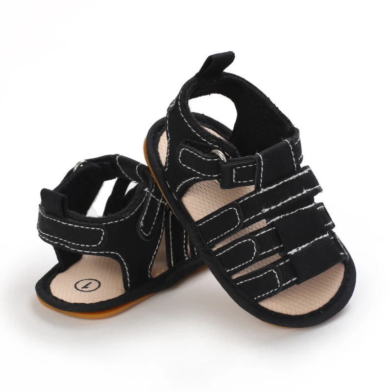 Sommerliche, bequeme und atmungsaktive Sandalen für Babys, ideal für Neugeborene. Vorlaufschuhe, geeignet für Babys im Alter von 0 bis 18 Monaten. – Detail 5