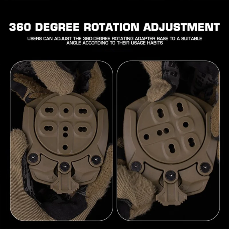 360 درجة الدورية وحدات مسدس الحافظة محول قطرة الساق منصة الصيد الادسنس اطلاق النار والعتاد سريعة جبل ملحق
