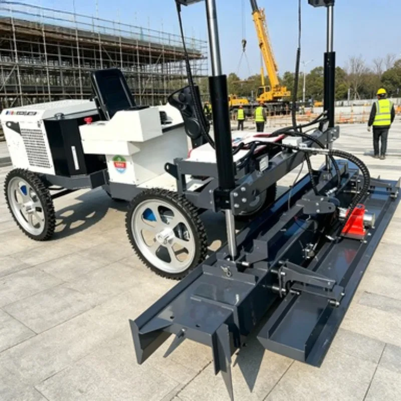 Concrete Laser Screed Floor Leveling Equipment 870KG Self Propelled Vibratory Leveler Walk Behind Finisher Unit Hydraulic  