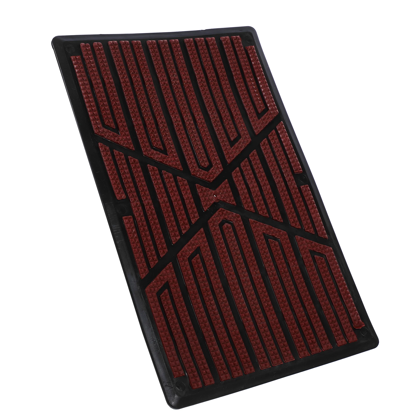 

Carpet Rubber Mats AntiSlip Red Car Floor Mat Repair Pedal Cover Driver Side Patch Durability Comfort Various Models