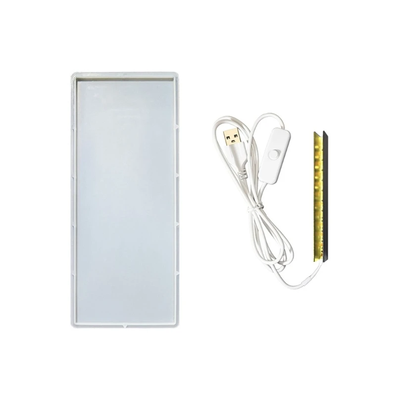 

G7NC Reusable Silicone Night Lamp Molds USB Light DIY Resin Craft Desktop Ornaments