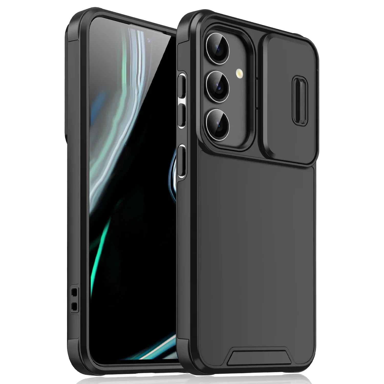 

Роскошный модный противоударный бронированный чехол для телефона Samsung Galaxy S25 S24 Ultra S23 FE S21 FE S20, защитная задняя крышка с раздвижной камерой