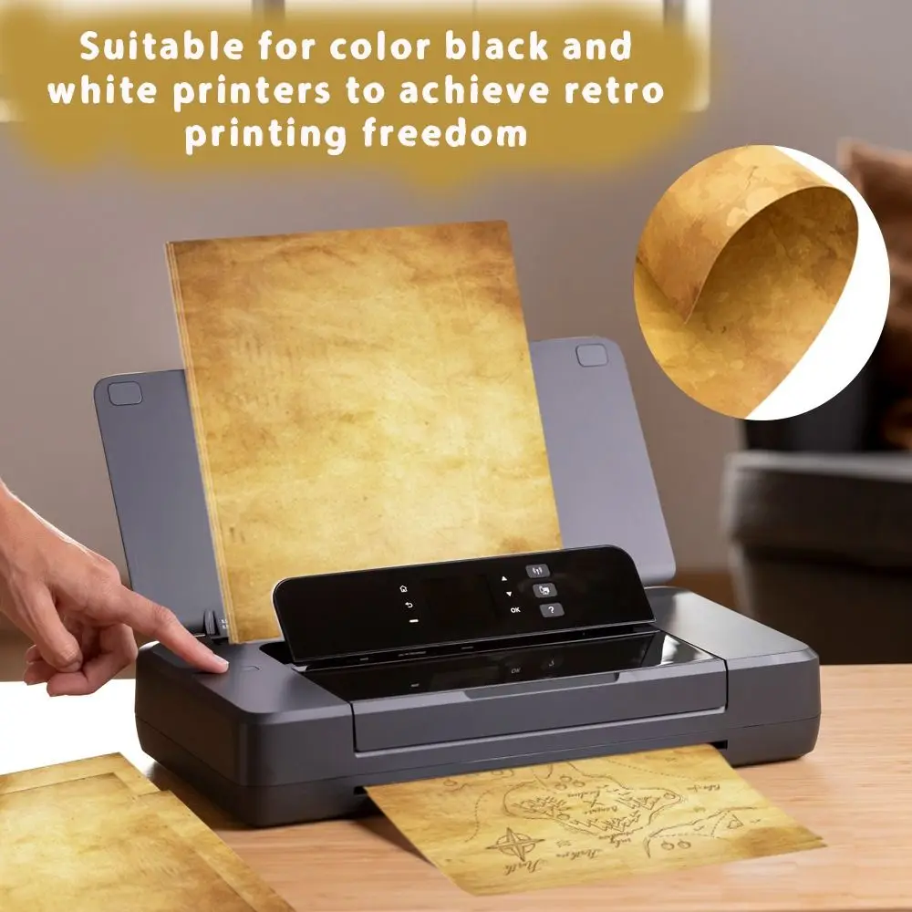 

50 листов винтажной канцелярской бумаги для письма, простая бумага для рисования, бумага для печати, двусторонняя классическая