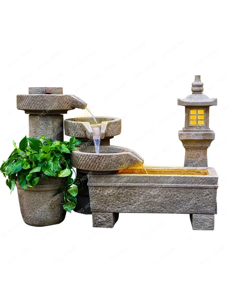 

Courtyard Artificial Mountain and Fountain Fish Pond Large Outdoor Flower Garden Landscape Decoration Ornaments