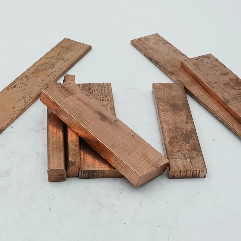 T2 Pure Red Coppers Flat Metal Plate Coppers Flat Bar Thickness 1/1.5/2/3/4/5/6/8/10mm