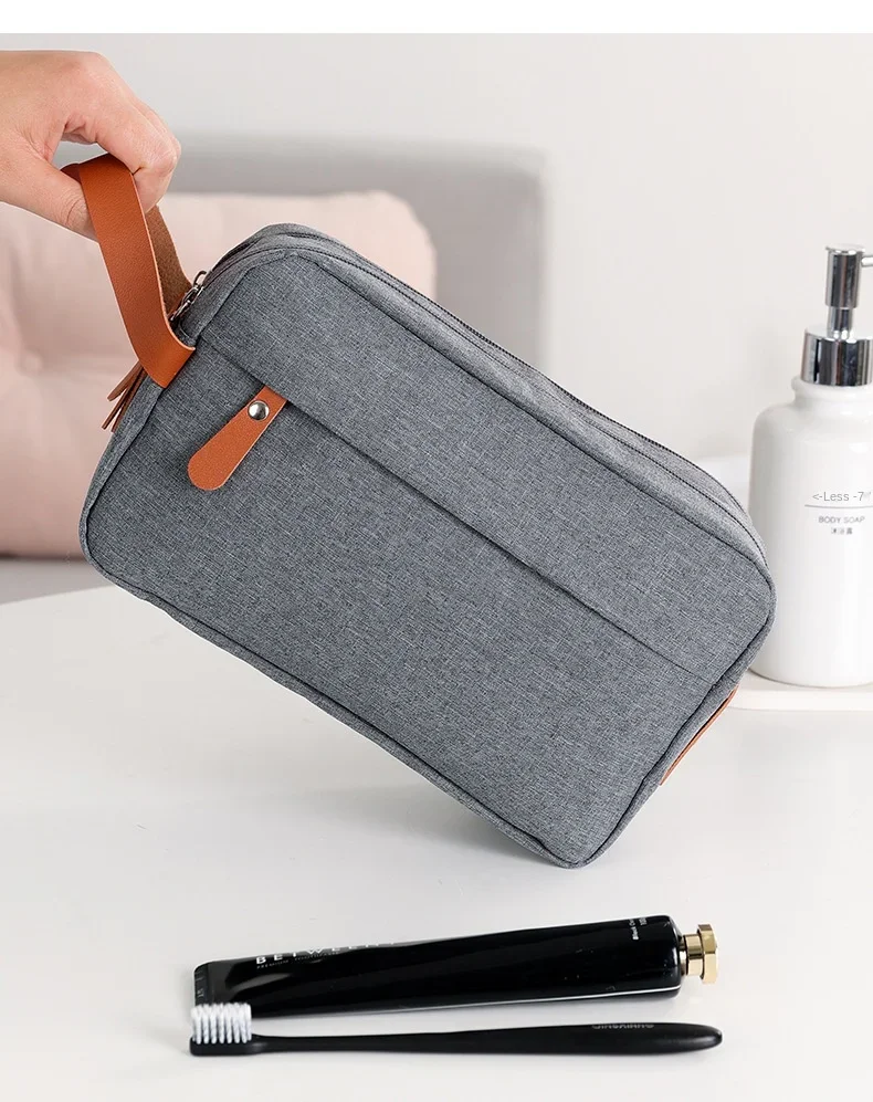 Mann Hohe Qualität Make-Up Tasche Oxford Leinwand Reise Kulturbeutel Organizer Wasserdichte Frauen Waschen Beutel Handtasche Kosmetik Fall – Detail 13