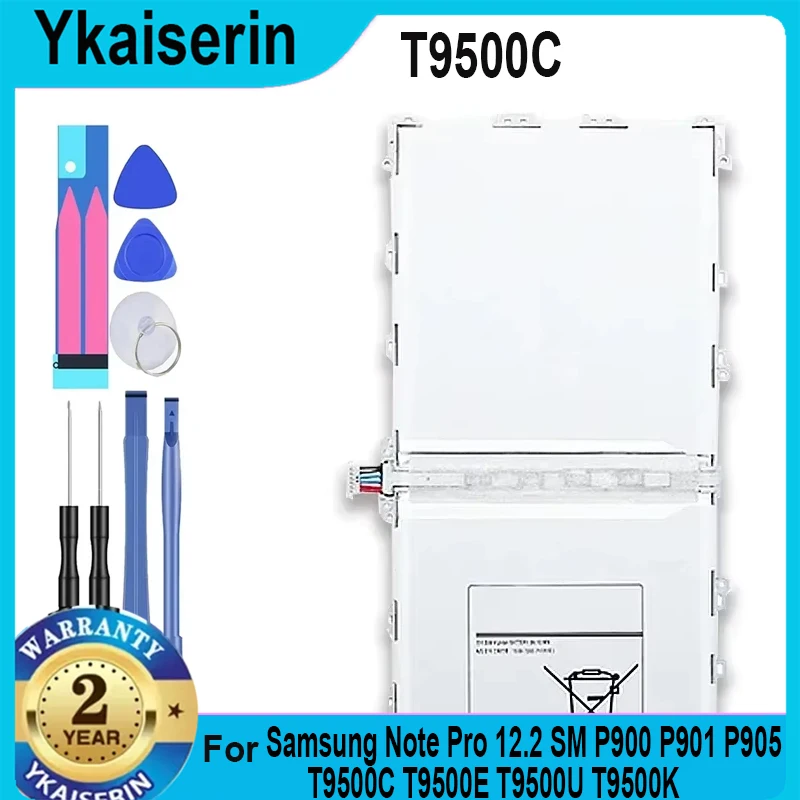 

T9500E T9500C T9500K Tablet Battery for Samsung Galaxy Note 12.2 P900 P901 P905 SM-T900 SM-P900 9500mAh Batteries Warranty