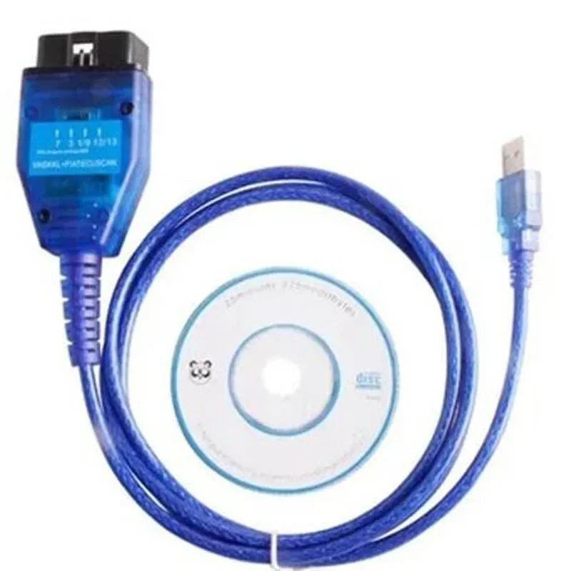 NEW FTDI Chip Auto Car Obd2 Diagnostic Cable for Fat VAG USB VAG KKL VAG USB Interface Car Ecu Scan Tool 4 Way Switch