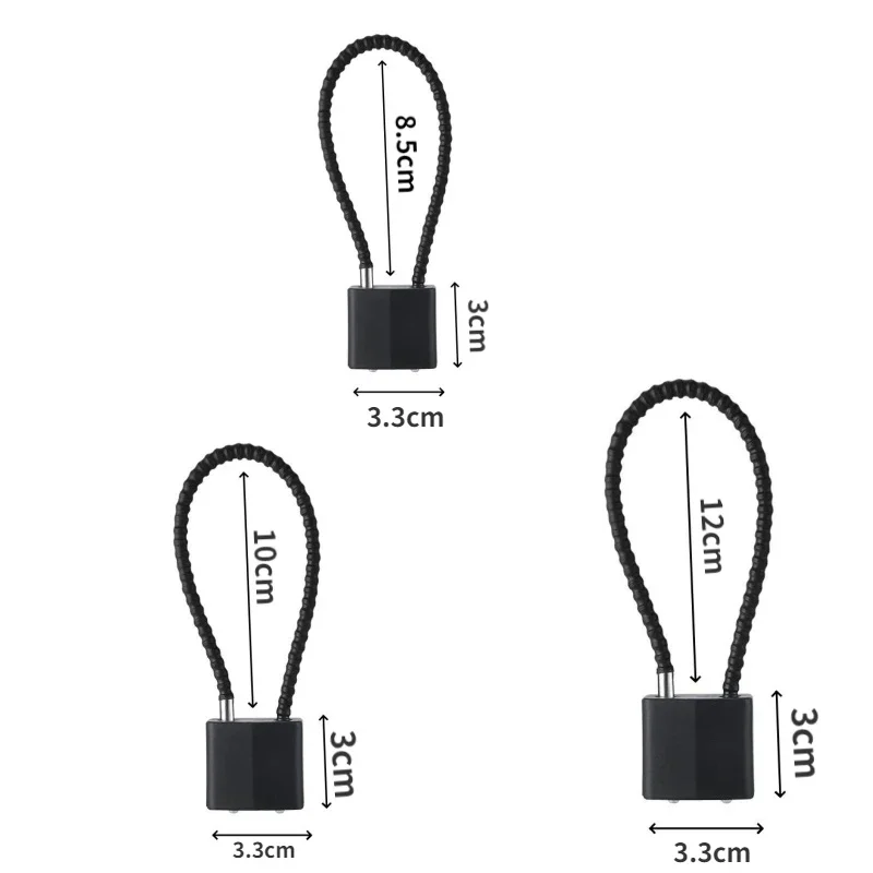 Universal key soft steel wire long rope padlock safety cabinet home hardware door lock security anti-theft lock