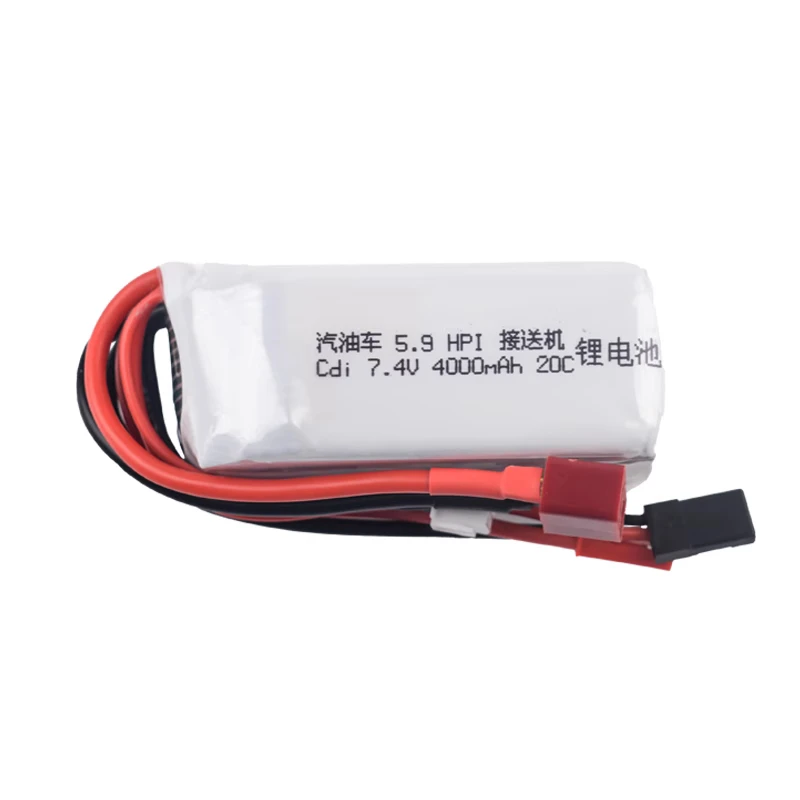 7.4V 4000mAh 20C Lithium Battery Pack Remote Controlled Car Model