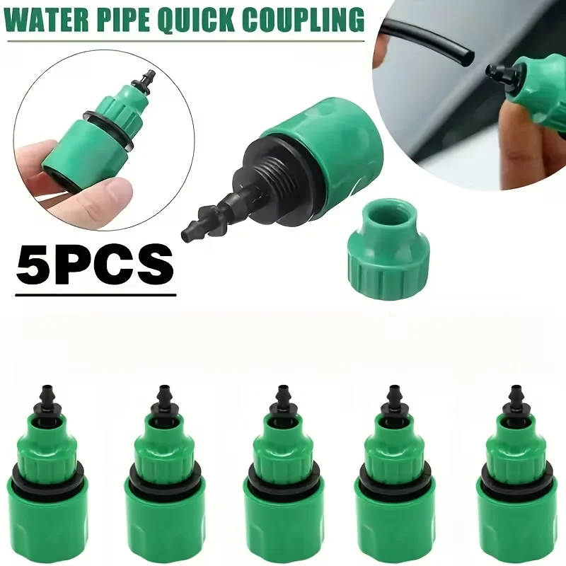 5/2 unidades de conectores rápidos de plástico 4/7 e 8/11 mm |   Adaptadores de mangueira de jardim de 1/4 e 3/8" para irrigação por gotejamento/automática