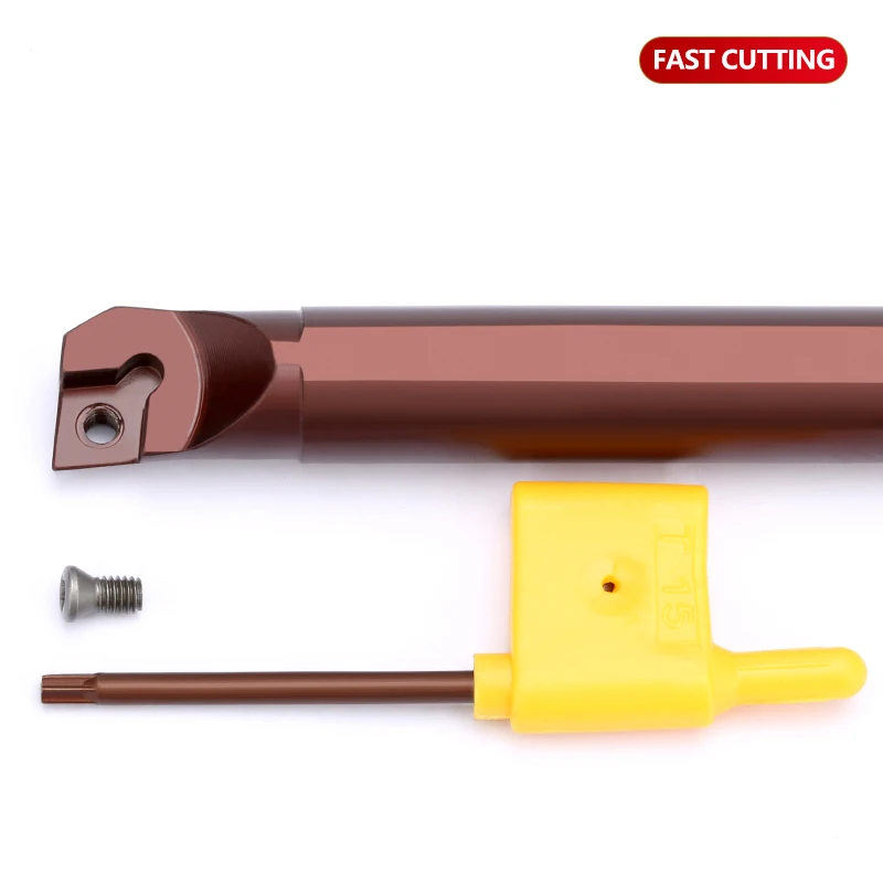 

SCLCR Inner Hole Screw Turning Tool Spring Steel Material S07K/ S08K/S12M/S16Q/D06K/D10K/D14N/D20R/D25S/D32T-SCLCR06/09 For CNC