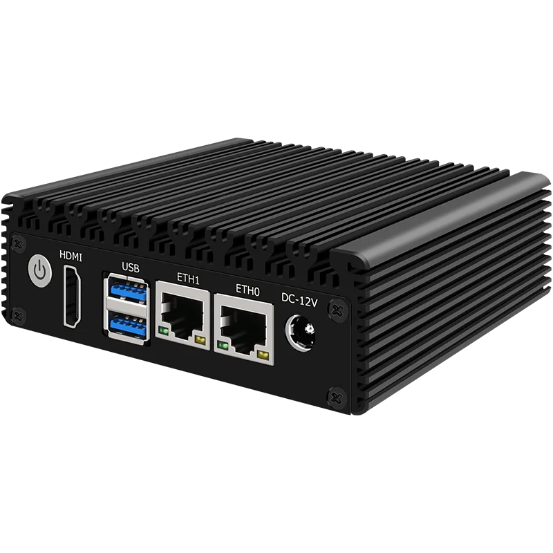 Imagem -03 - Mini pc Poderoso Barebone p2 com Núcleo do Quadrilátero J4125 N4000 2.9ghz 2x I226-v 2.5g Firewall Industrial Fanless X86