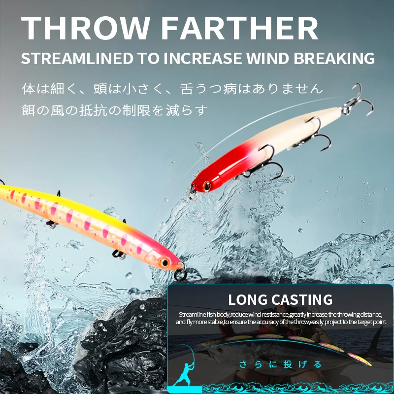 BEARKING Professional Hot Fishing Lures 11cm 12g Sinking Pencil Bait Lure High Quality Hard Baits Good Action Wobblers view 3