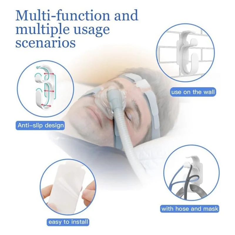 ABWM-CPAP Hose Cleaning Kit Includes 7Ft Flexible CPAP Tube Brush, 7" CPAP Mask Brush& 2PCS CPAP Hose Holder Hooks
