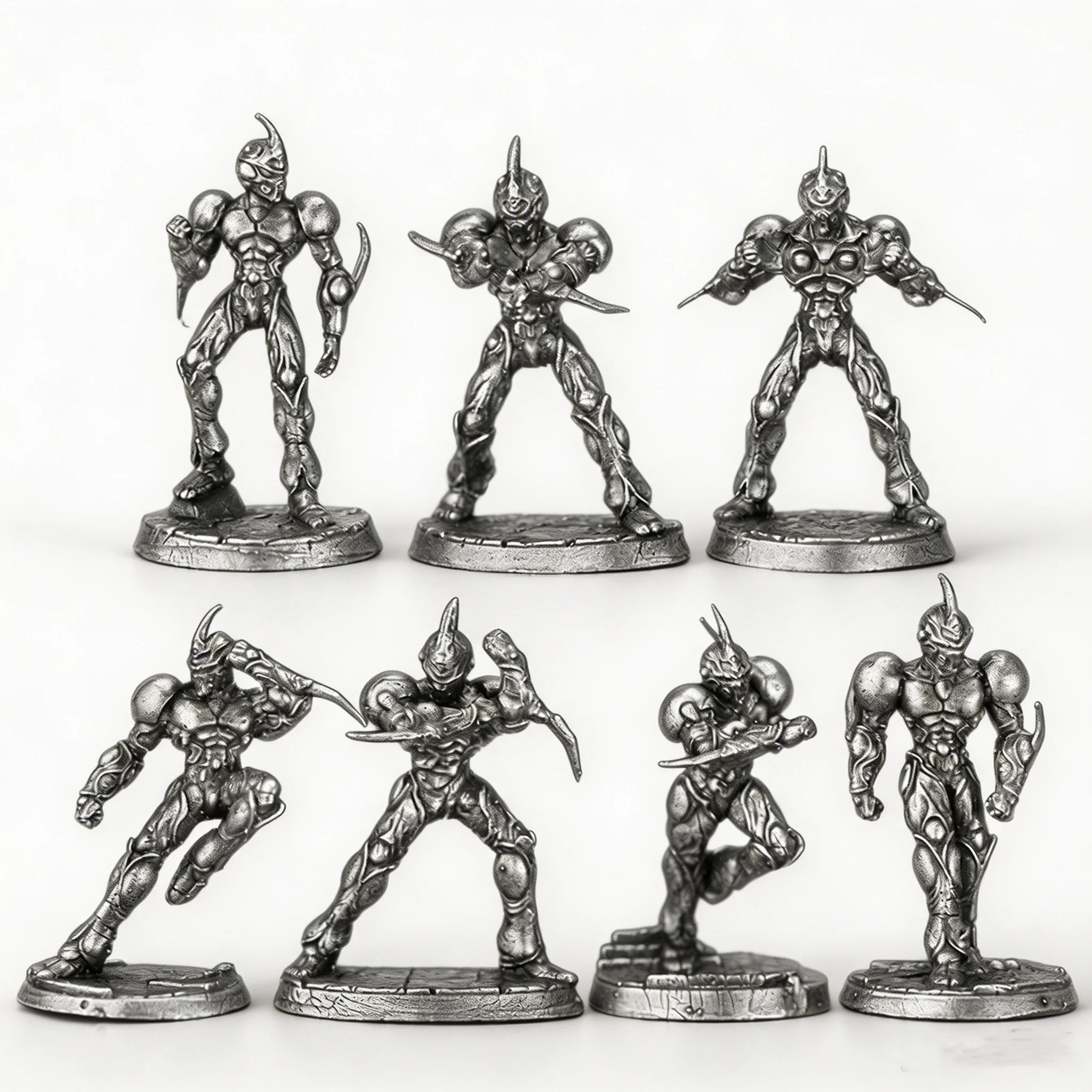 Metal Cupronickel Comic Guyver Miniature Model Tabletop Game Piece Ornament Micro Carving Wargame