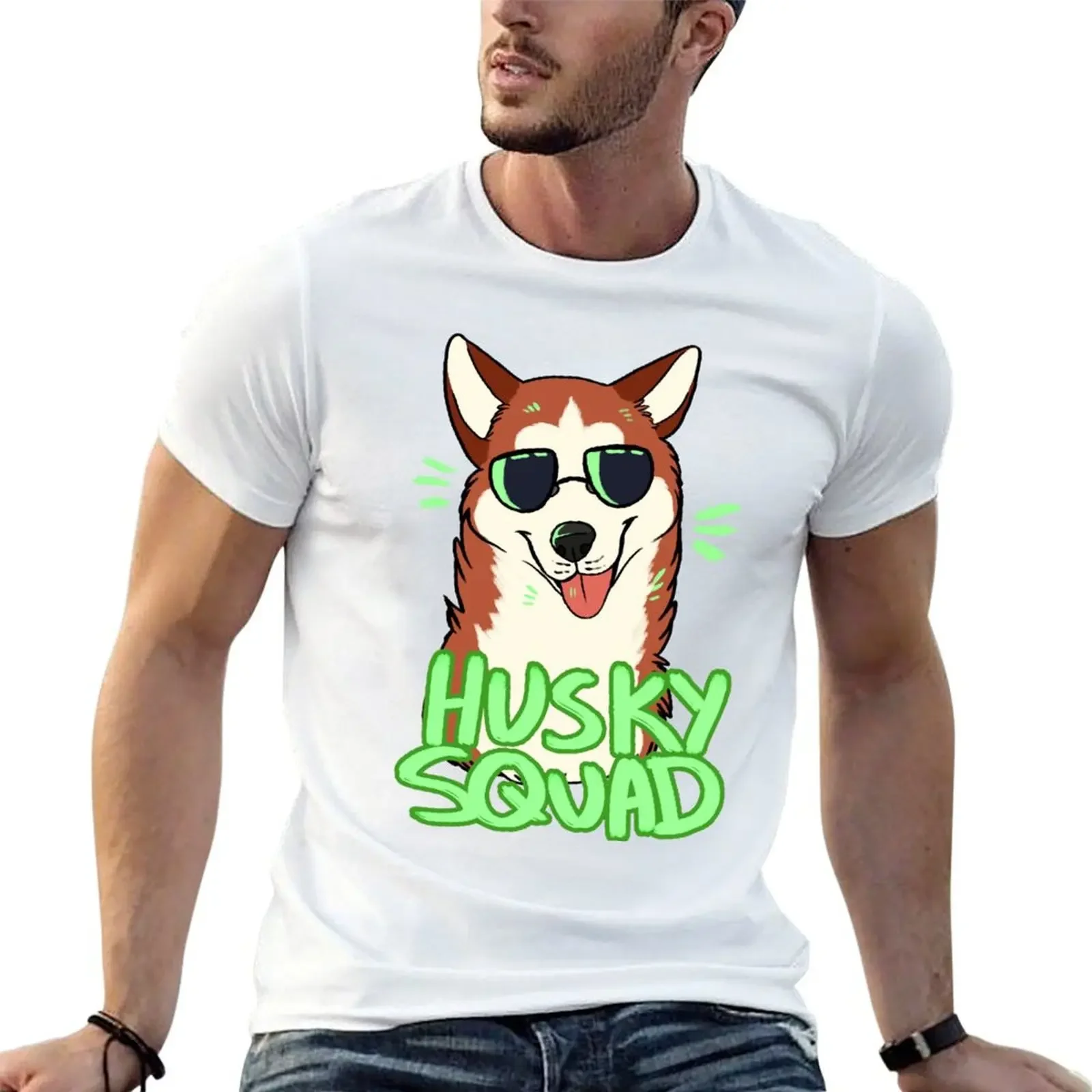 HUSKY SQUAD (copper) T-Shirt kawaii clothes graphic t shirts heavy weight t shirts for men