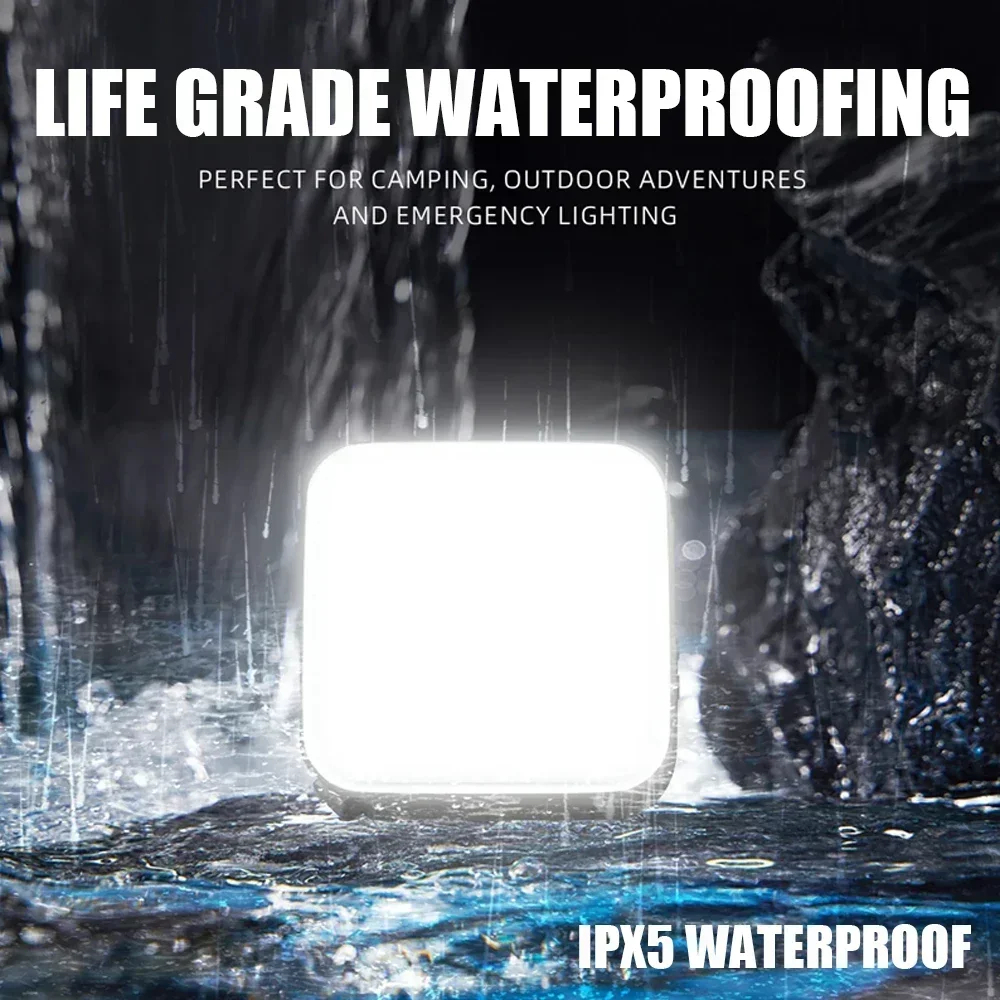 High Strong Power Solar LED Camping Lantern USB Rechargeable Emergency Repair Lamp Outdoor Waterproof Portable Hanging Light