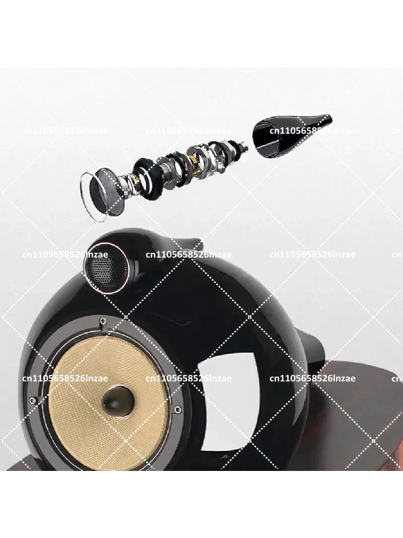 8 Inch Passive Bookshelf Speaker HiFi Stereo Sound for Home Audio Amplifier