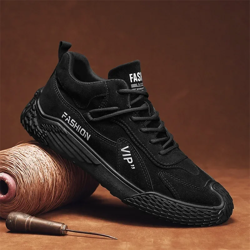 Casual Sneakers 2025 Summer New Fashion Increase Anti-slip Low-top Casual Sports Shoes Labor Protection Shoes Work Shoes
