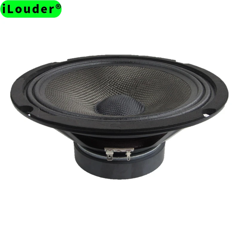 Carbon Fiber 8 Inch 4Ω/8Ω for choose RMS power 40W 90DB Full Range Speaker Driver 100MM Ferrite magnet 25-core Midrange Speaker