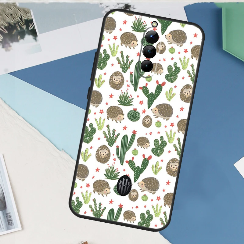 Prickly Hedgehog Cute Cartoon Case For Red Magic 9 8 10 Pro Plus 6 6S 7S 7 Pro 5G 6R RedMagic 9S 8S 10S Pro Plus Cover - view 3