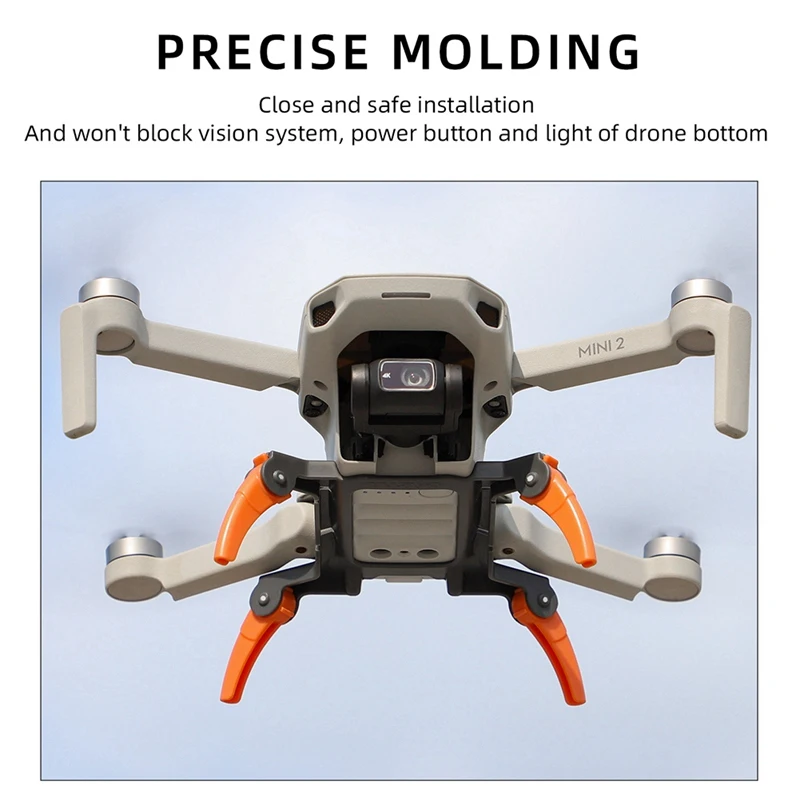 Spider-tren de aterrizaje integrado para DJI Mini 2/SE/Mavic, Protector de extensión de trípode, aumento de altura del fuselaje
