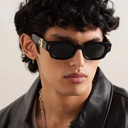 Luxury Brand Designer Vintage Square Sunglasses Women For Men 2025 New Sun Glasses Rivet Sword Eagle Punk Popular Shades UV400