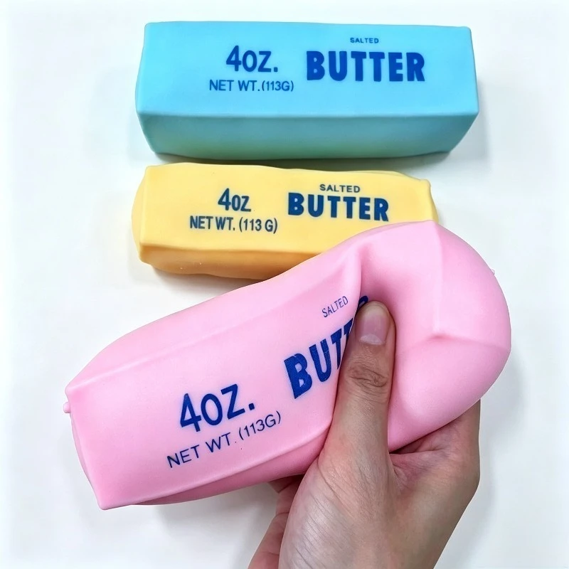 Crunchy Butter Stick Squishy Blind Box Building Block Filling Fidget Toy No Rebound Squeeze Toy Sensory Stress Relief Fidget Toy view 4