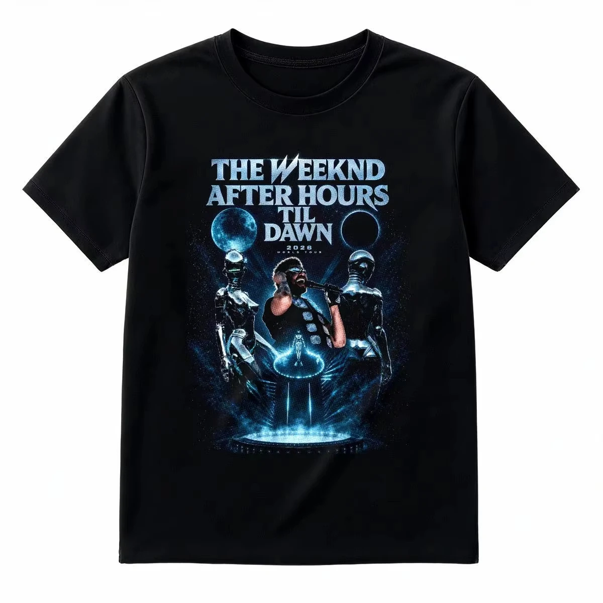 New The Weeknd After Hours Til Dawn 2026 T-shirt Men Women Summer Cotton Clothing Fashion Oversized Short Sleeved Top Streetwear