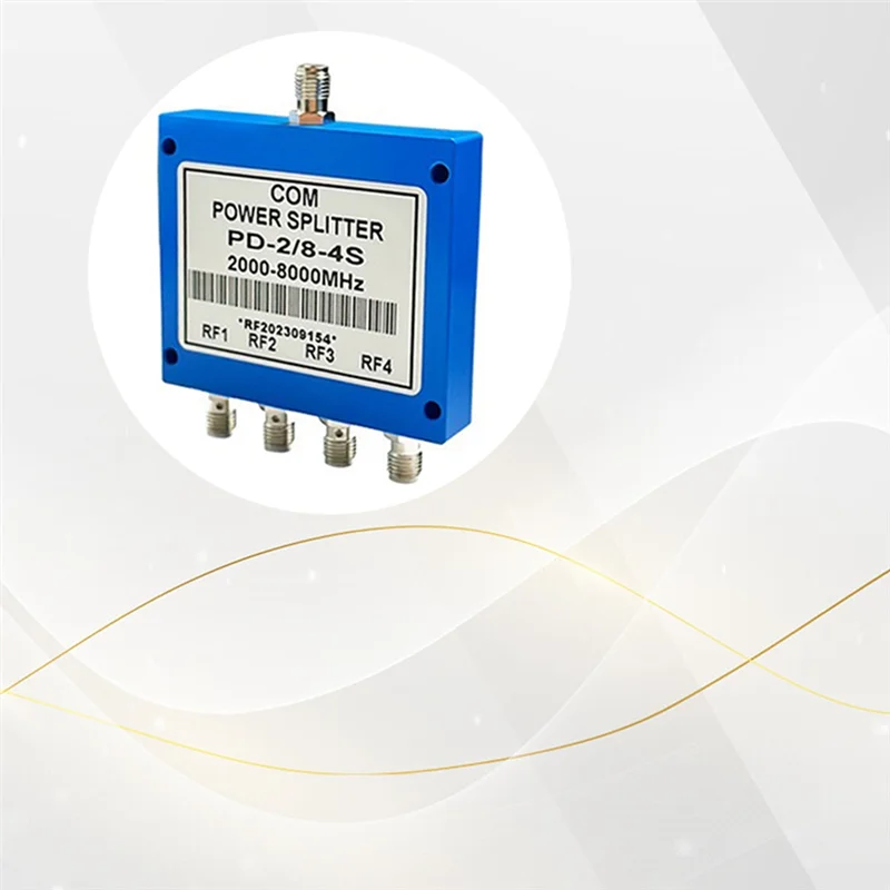 M01K 2-8GHZ Power Splitter 4-Way Microstrip RF Power Divider Combiner With SMA Female Connectors With SMA Female