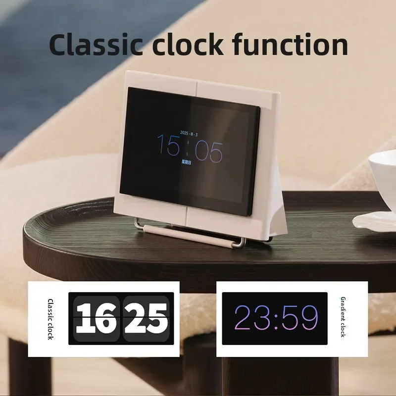 Vintage Flip Clock Digital Display Bluetooth Speaker for Desktop Decor Creative Novelty Gadget Gift for Office Modern Desk Clock