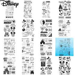 Disney księżniczka Mickey Minnie Mouse wyczyść znaczki Disneyland silikonowe stemple do DIY Scrapbooking tworzenie kartek dekoracyjne