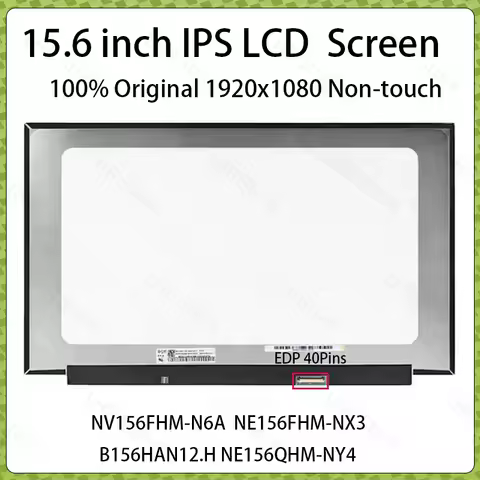 15.6 Inch Laptop LCD Screen For Lenovo Legion 5 15ARH7 15ARH7H 15IAH7 15IAH7H Display Matrix Panel Replacement FHD QHD Non-Touch