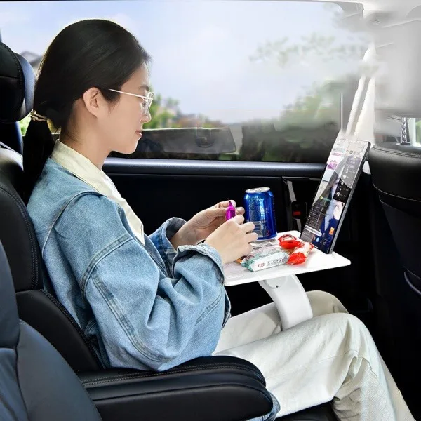 Eary Portable Car Dining Table Laptop Stand Multi-Angle Adjustable Book Reading Holder Fit For Car Seat Sofa Bed Car Accessories