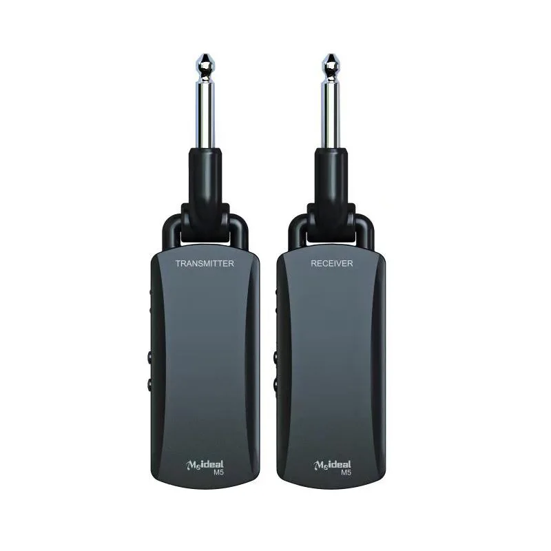 Wireless Guitar System Wireless Guitar Transmitter Receiver Set 5.8GH Wireless Adapter 4 Channels for Electric Bass Guitar