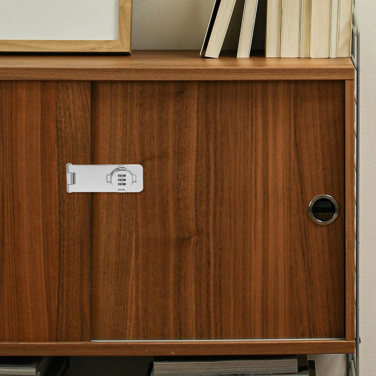 

Cabinet Lock Sturdy Mechanical Combination Password Lock Anti-Theft Secure Latch for Drawer Door Office Mechanical Latches