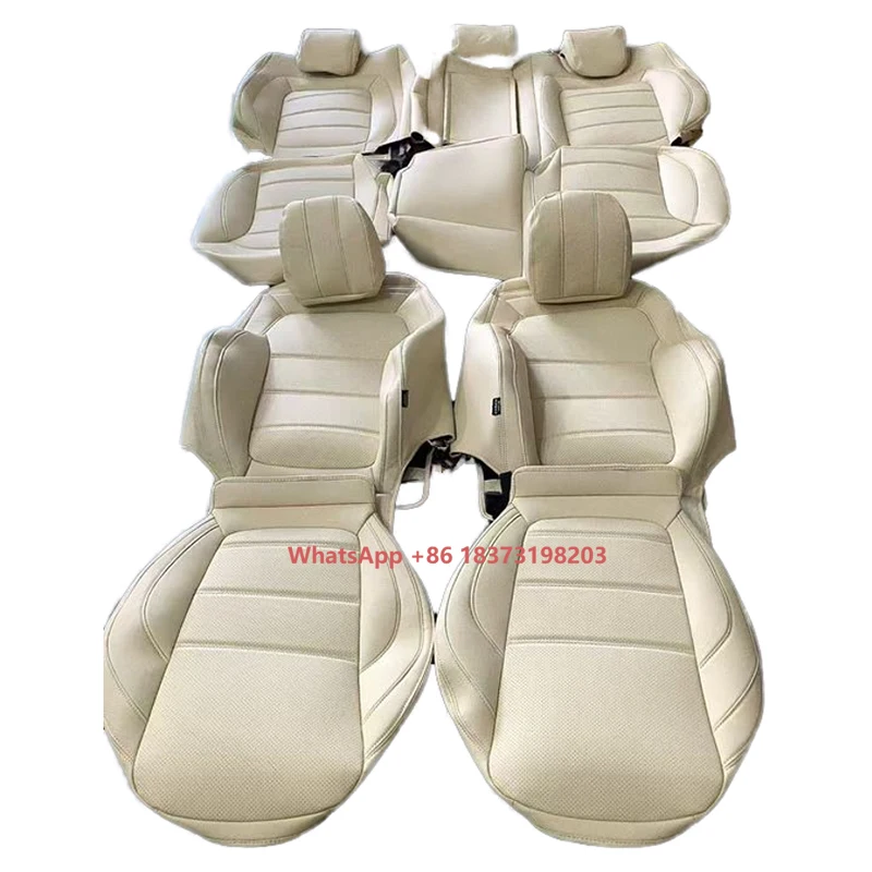 

Full Set Accessories Custom Fit for Mercedes Benz G Class G500 5 Seat Car Seat Covers Genuine Leather Front Rear Seat Cushion