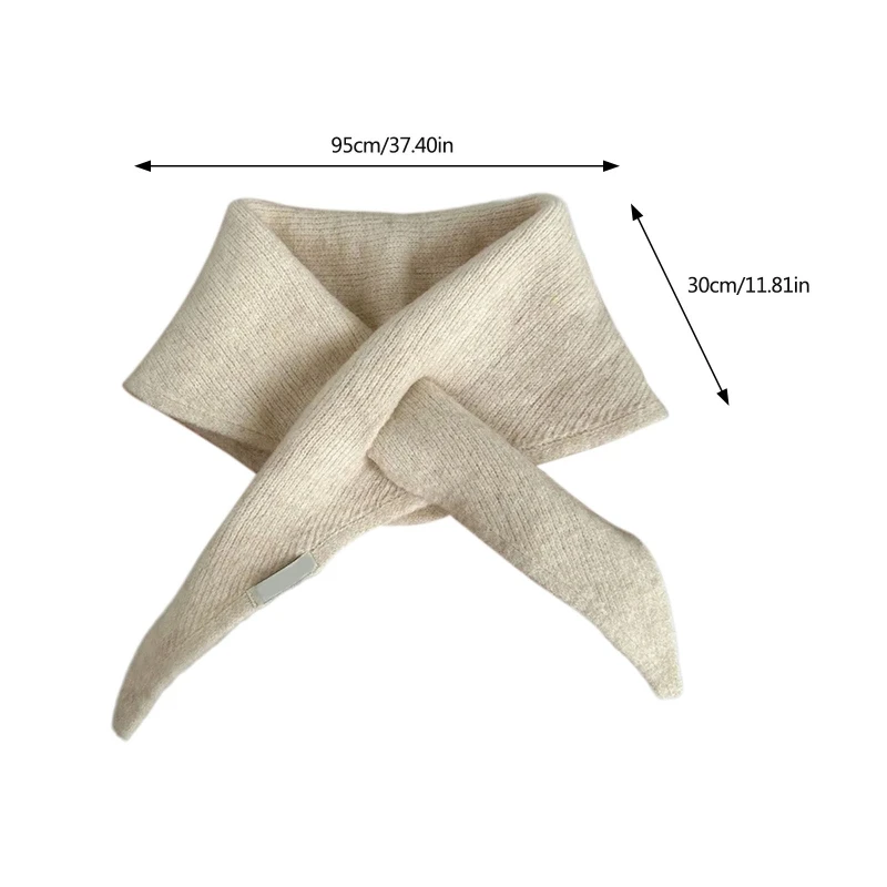 Shawl Scarf Casual Scarf Neckerchief Warm Scarf False Collar Scarf Warm Winter Cycling Windproof Detachable Wrap image 2