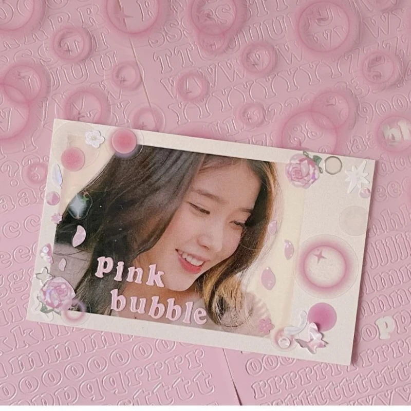 

4 шт., милые прозрачные наклейки с пузырьками, сделай сам, справочник, фотоальбом, украшение для журнала, наклейка, канцелярские принадлежности