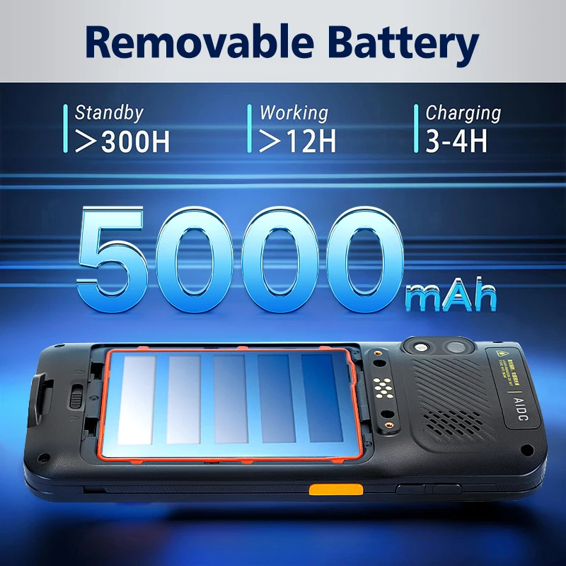 YokoScan TC60 محطة البيانات المتنقلة المساعد الشخصي الرقمي أندرويد 14 4 + 64 جيجابايت NFC أداء فائق المسح بطارية 5000 مللي أمبير في الساعة IP67 مهد شحن الأسهم #5