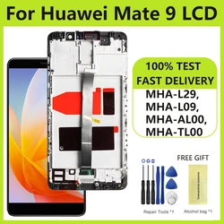 5.9'' IPS LCD For Huawei Mate 9 LCD Display with Frame Touch Screen Digitizer Assembly For Mate9 LCD MHA-L29, MHA-L09, MHA-AL00