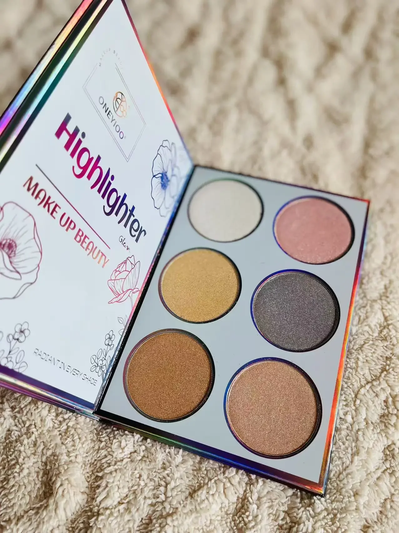 Diamant-Highlighter, Lidschatten-Palette, Glitzer, Gesicht, Körper, Textmarker, Aufhellung, Make-up, Fee, Schimmer, Puder, Augen, Kosmetik