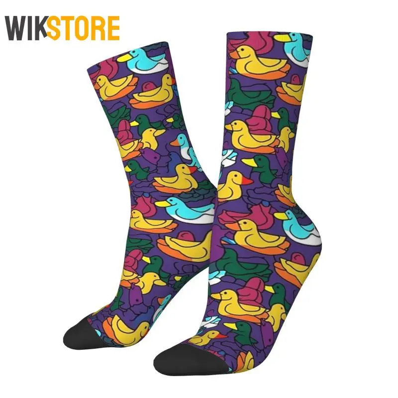 

Fashion Colorful Ducks Socks Men Women 3D Print Cartoon Football Sports Socks