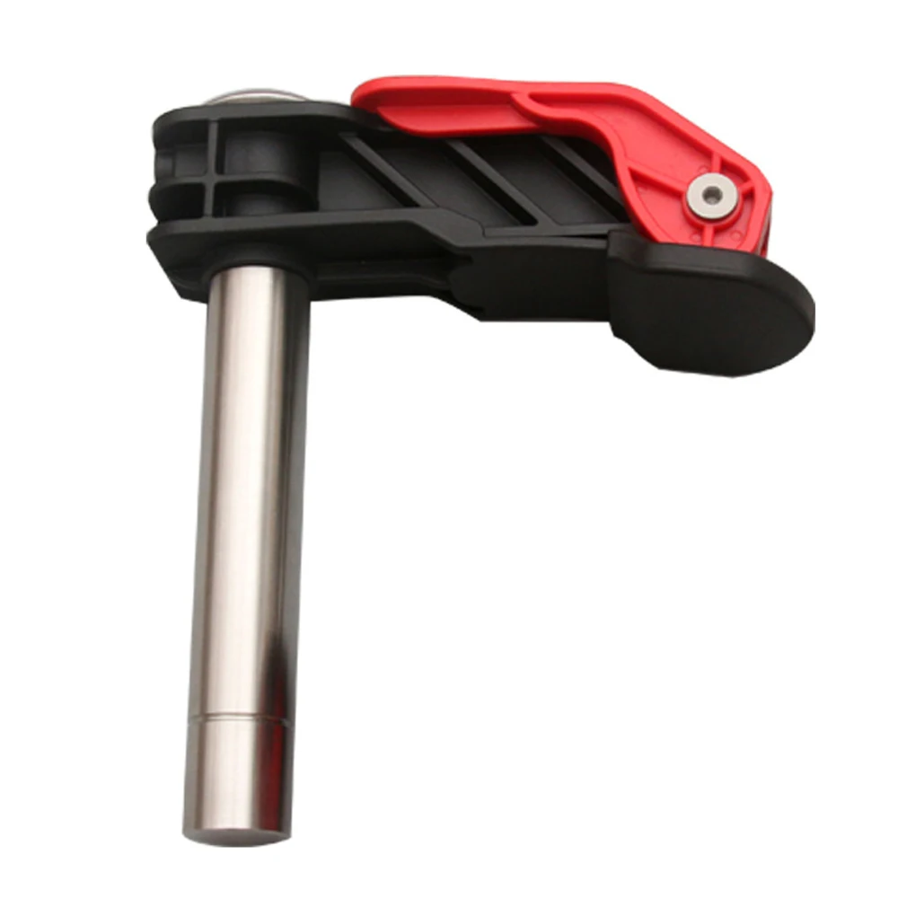 ENJOYWOOD 2pcs/set 19mm 20mm Bench Dog Hold Down Quick Clamps Stainless Steel MFT Table T-Track Guide Rail System Clamps